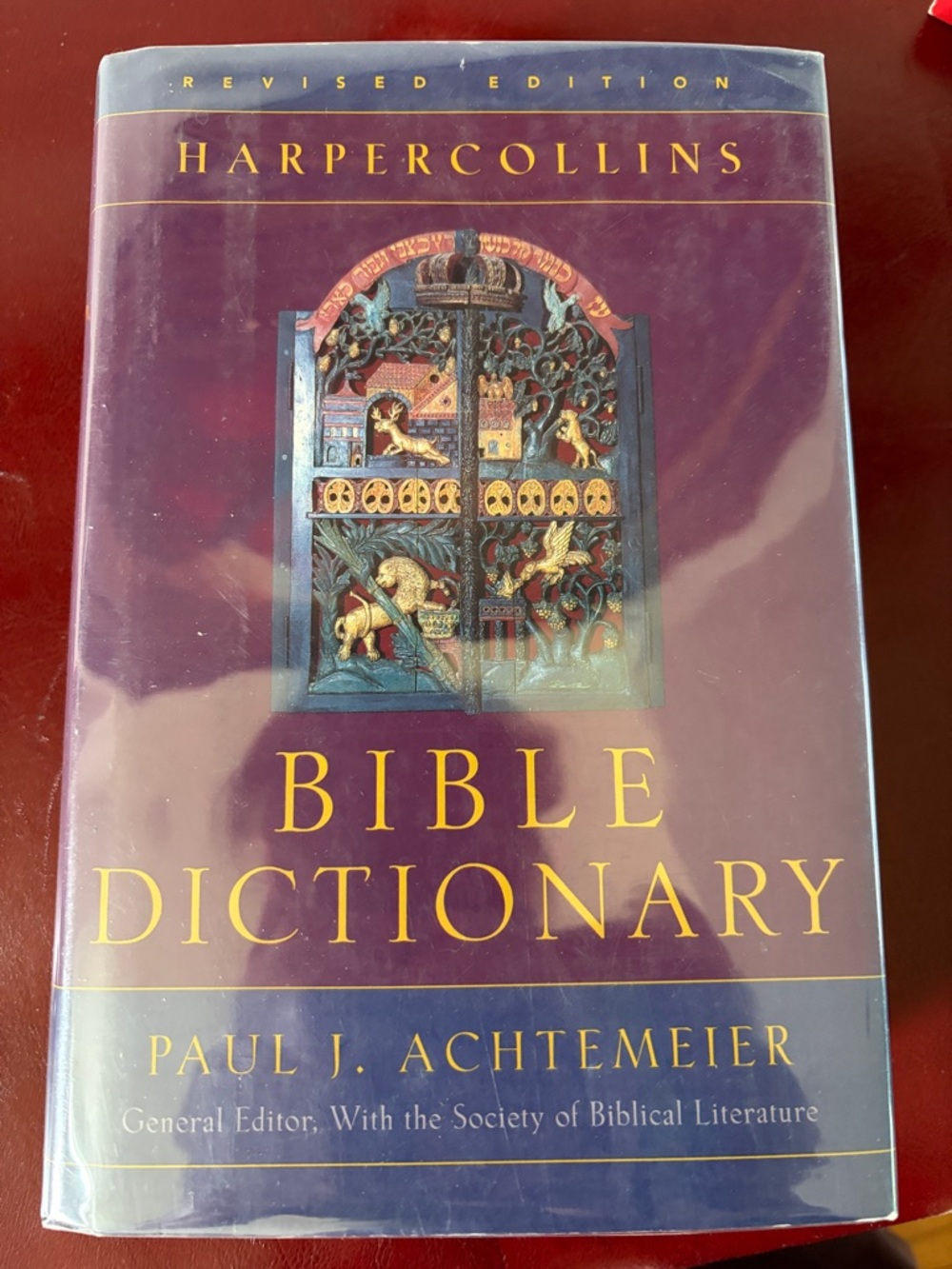 HarperCollins Bible Dictionary by Paul J. Achtemeier - Purple Cover